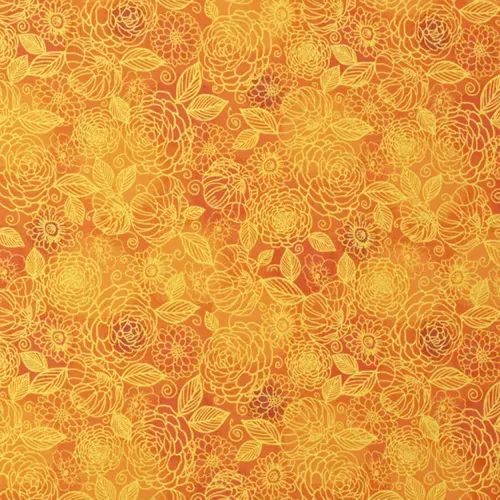 Orange Tonal Cotton Fabric