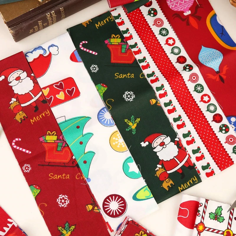 Santa Christmas Jelly Roll Fabric