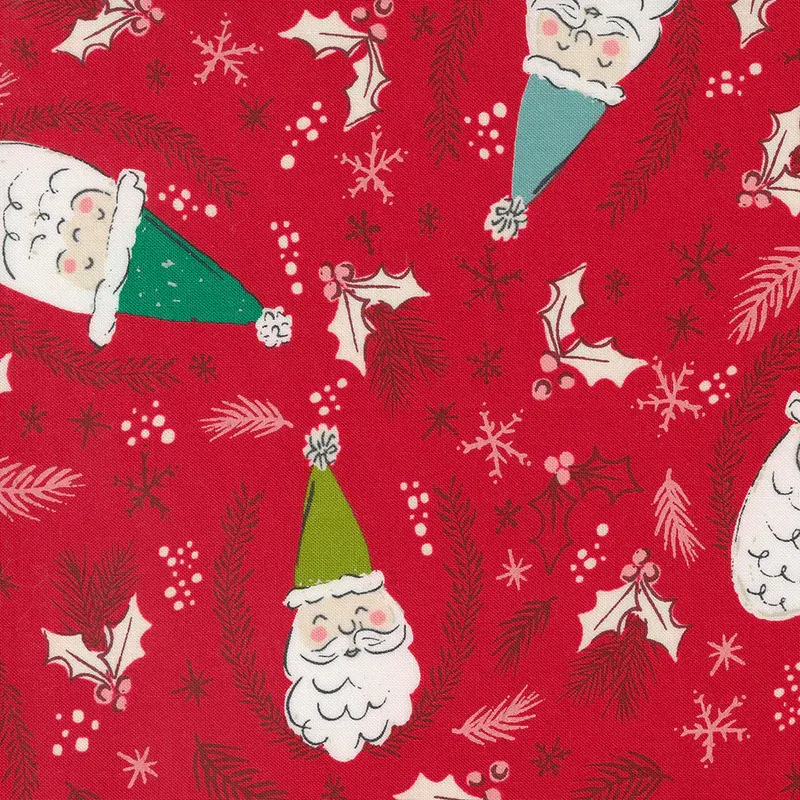 Santa Red Charm Packs Fabric