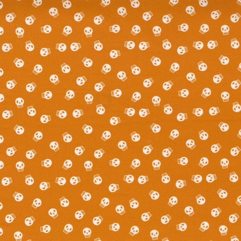 skull halloween charm pack fabric