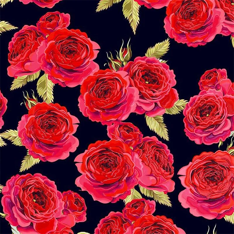 100% Cotton rose quilting fabric