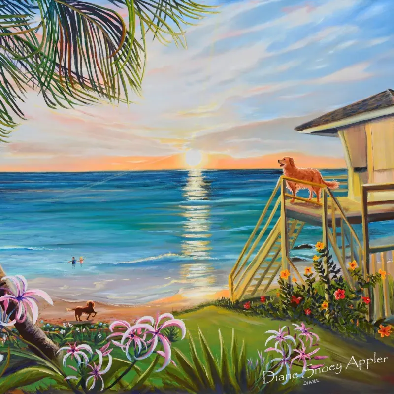 Beach Swimming Fabric Quilting