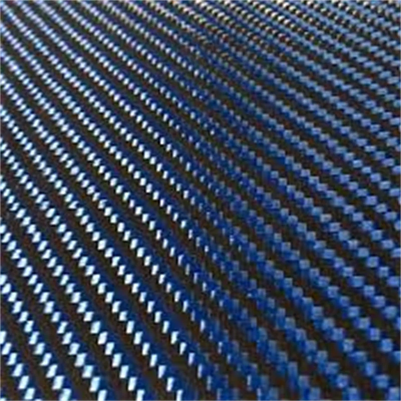 Blue 2x2 twill carbon fiber cloth