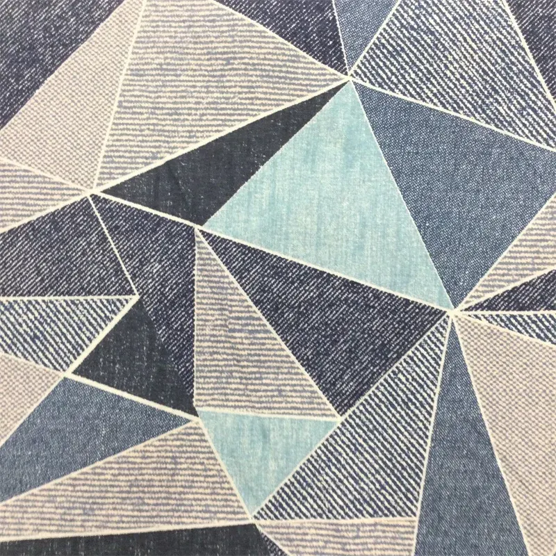 Blue Cotton Patchwork Fabric