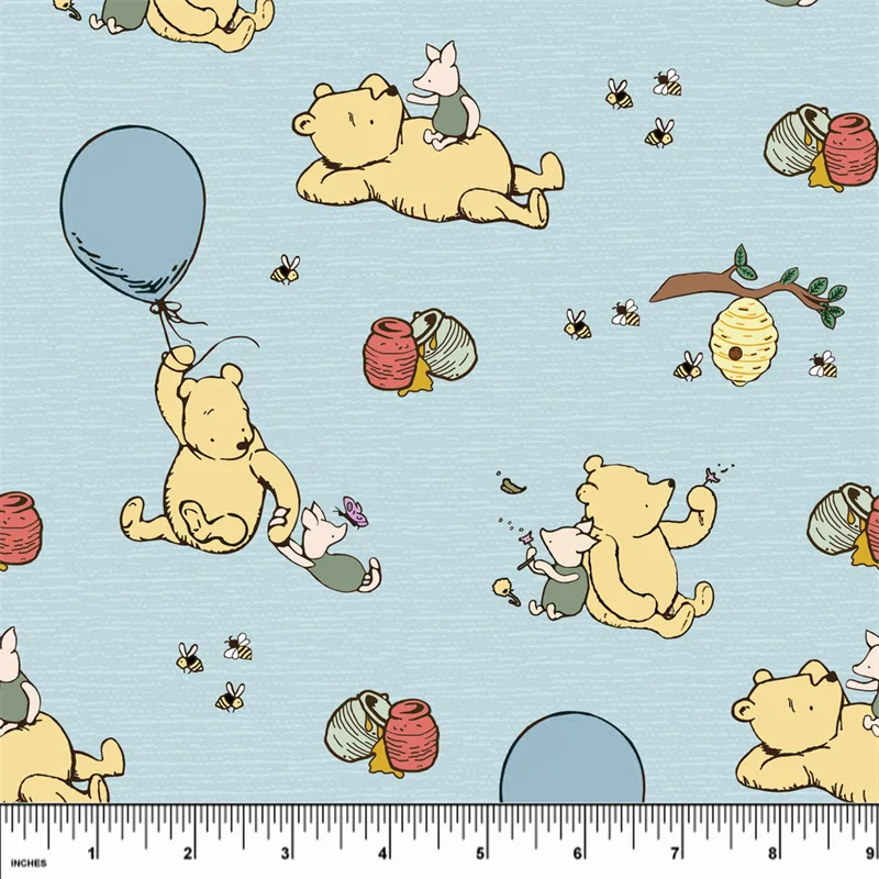 Classic Pooh Designs Fleece Winnie the Pooh Fabric