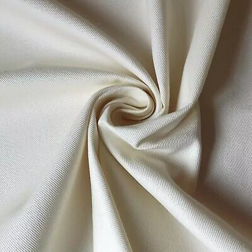 Cream 100% Cotton Heavy Twill Fabric