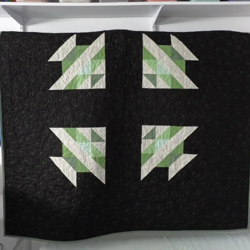 Crib Size Black Quilt Batting