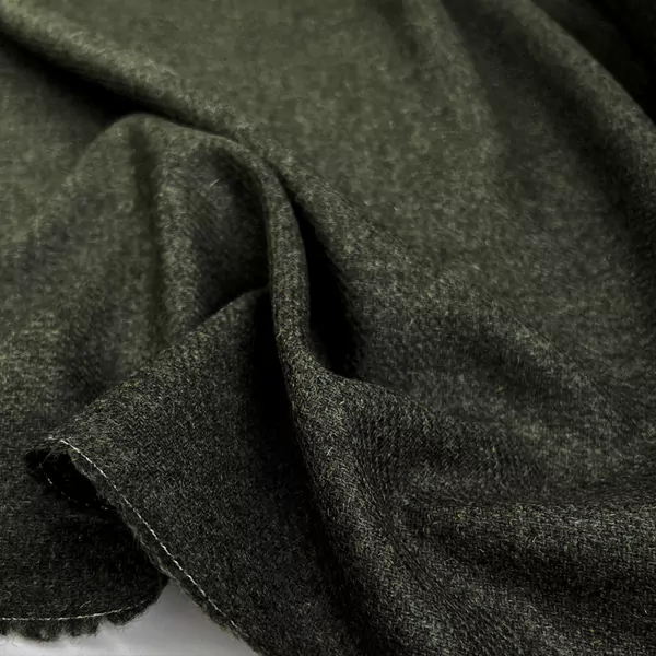 Dark Green Wool Fabric