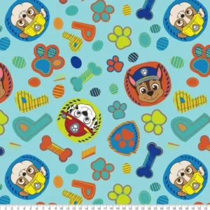 Dog Paw Fleece Fabric