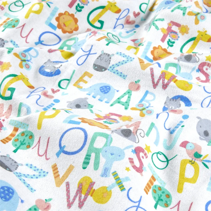 Eco Friendly Alphabet Quilting Fabric