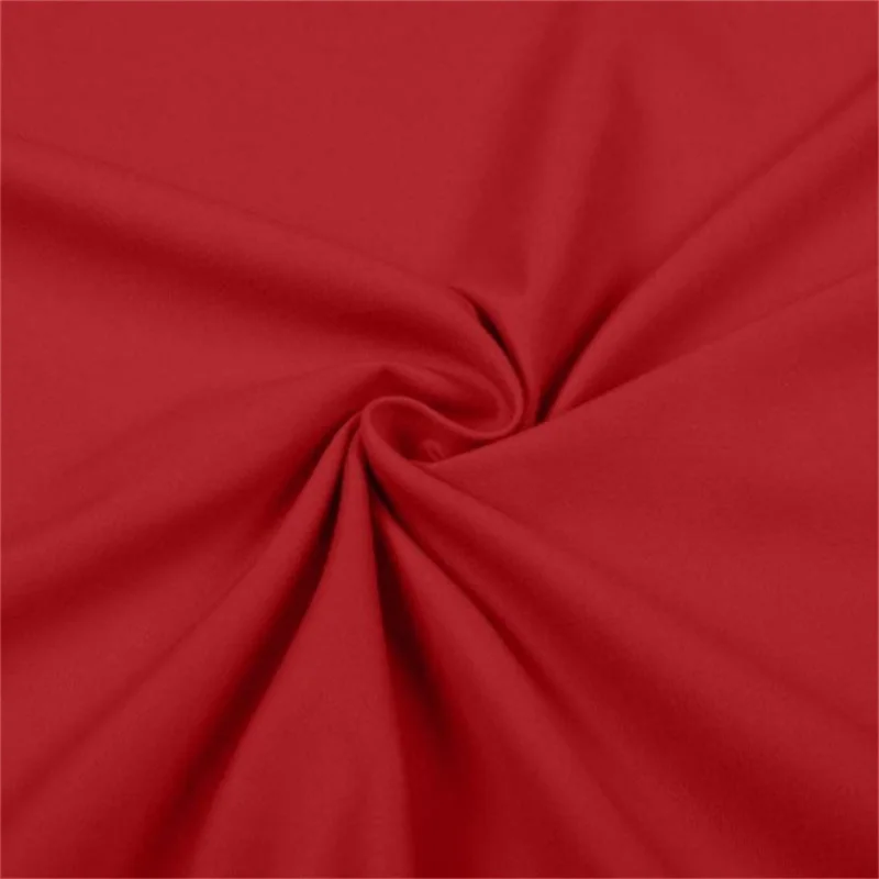 Fine red twill fabric