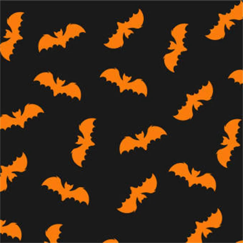 Flying Formation Halloween Bat Fabric