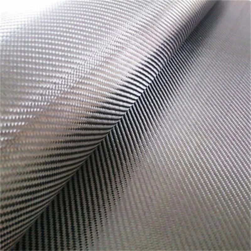 Gray 2x2 twill carbon fiber cloth