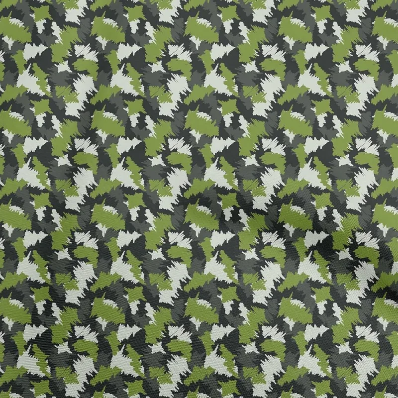 Green Camo Twill Fabric