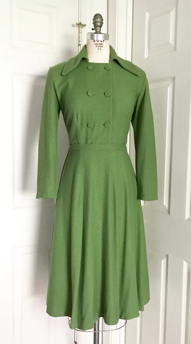 Green Wool dress