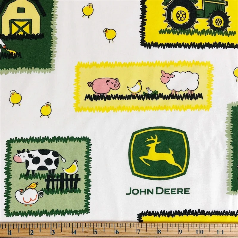 John Deere Logo Fleece Fabric