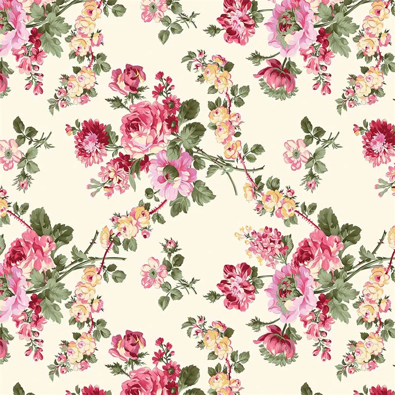 Linen rose quilting fabric