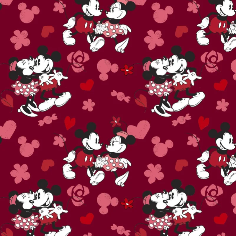 Mickey and Minnie Quilt Fabric