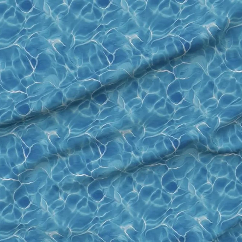 Ocean Waves Swimming Fabric Quilting