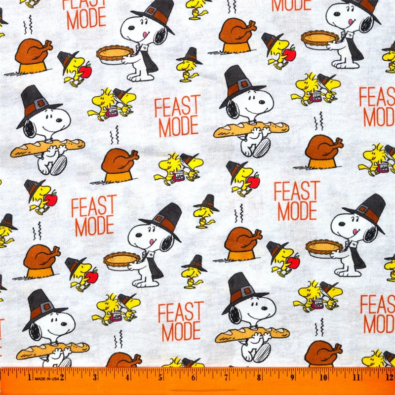 Snoopy Fall Fabric