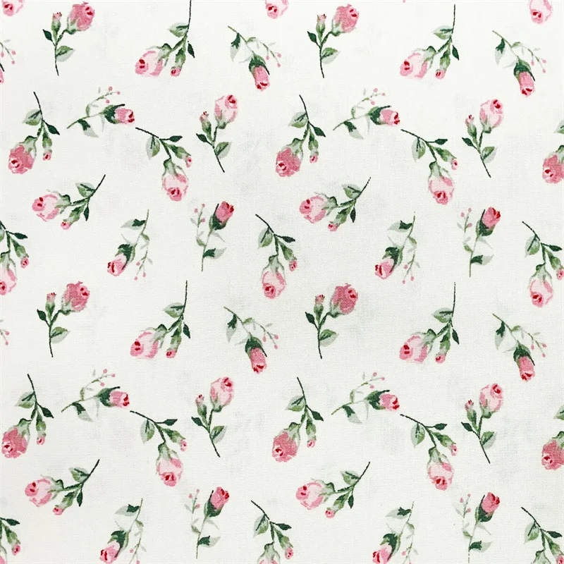 Soft Pinks rose quilting fabric