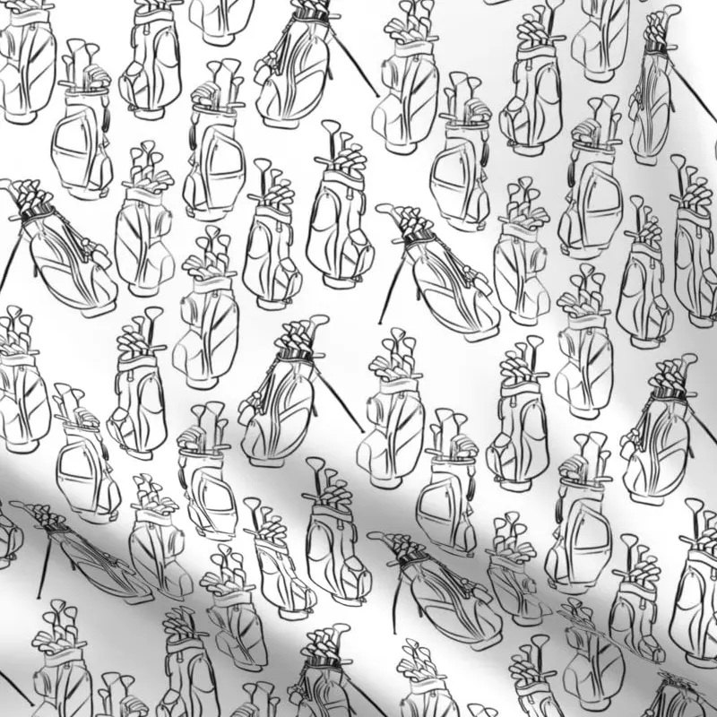 White Golf Fleece Fabric