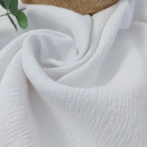 White Linen Cotton Heavyweight Twill Fabric