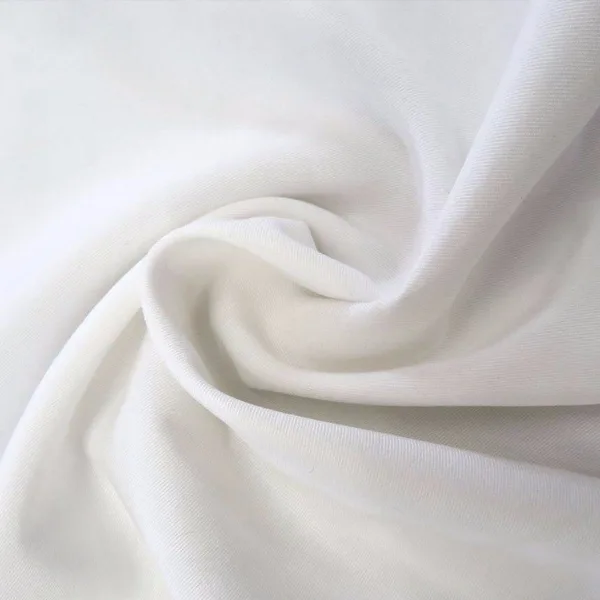 White Microfiber Twill Fabric