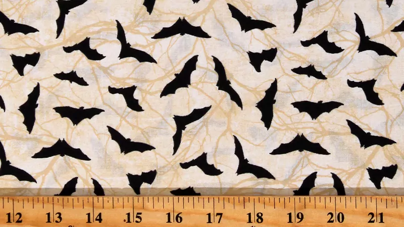 fabric with bats