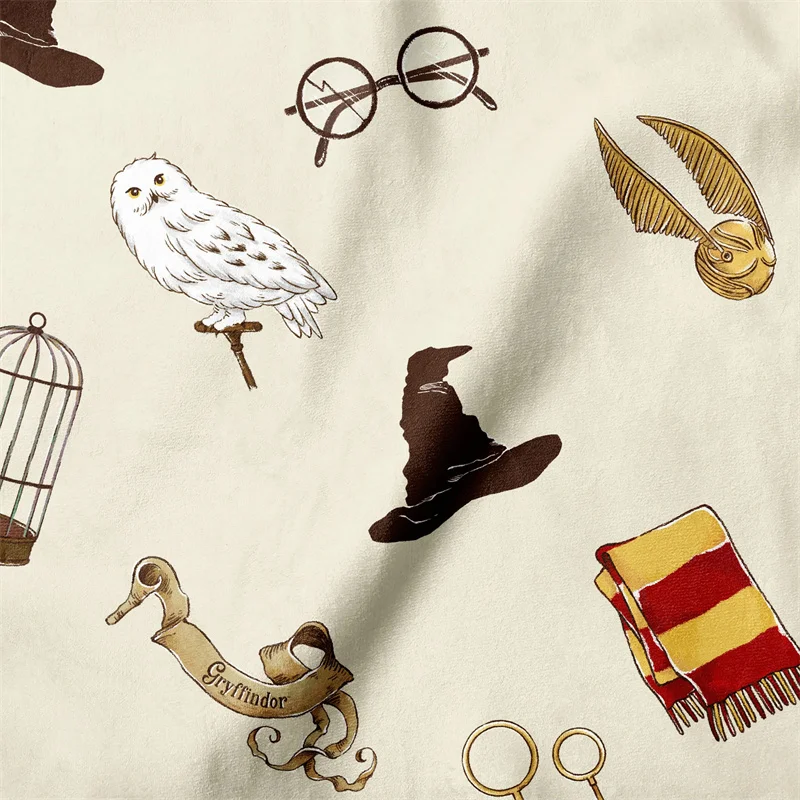 harry potter fleece fabric with Quidditch & Spell Effects