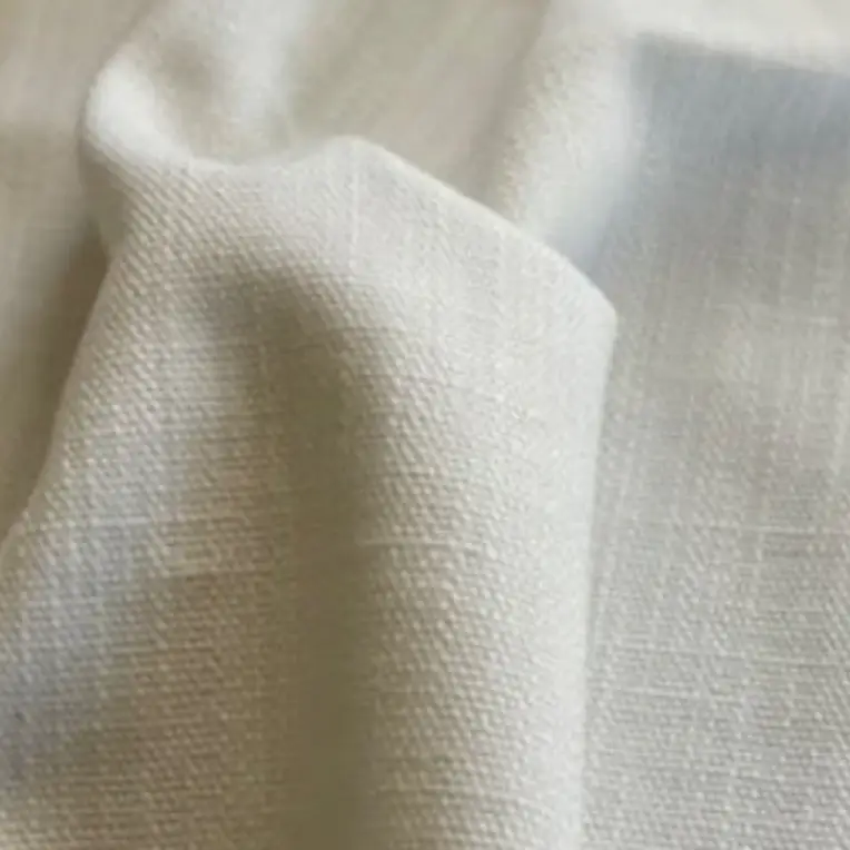 pottery barn white twill fabric