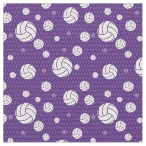 purple volleyball fleece fabric