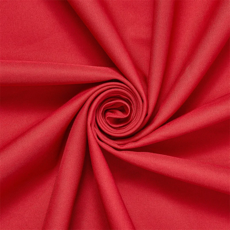 red cotton twill fabric