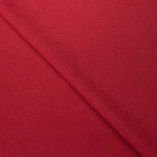 red wool flannel fabric