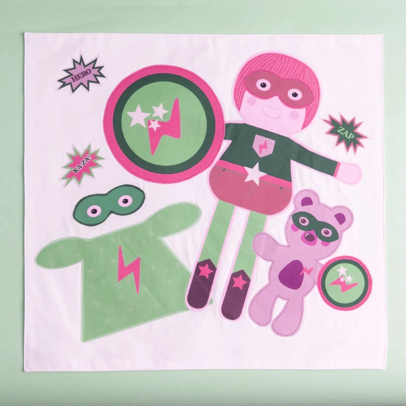 superhero cotton quilting fabric