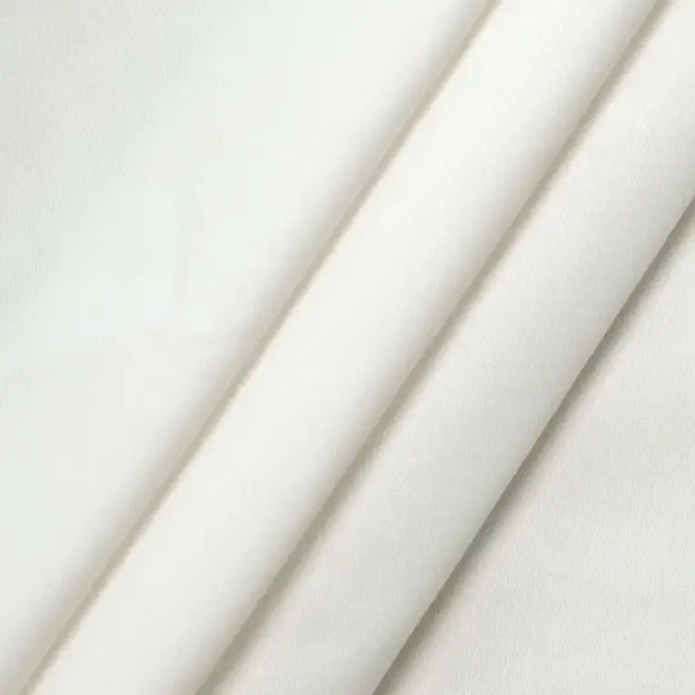 white stretch twill fabric