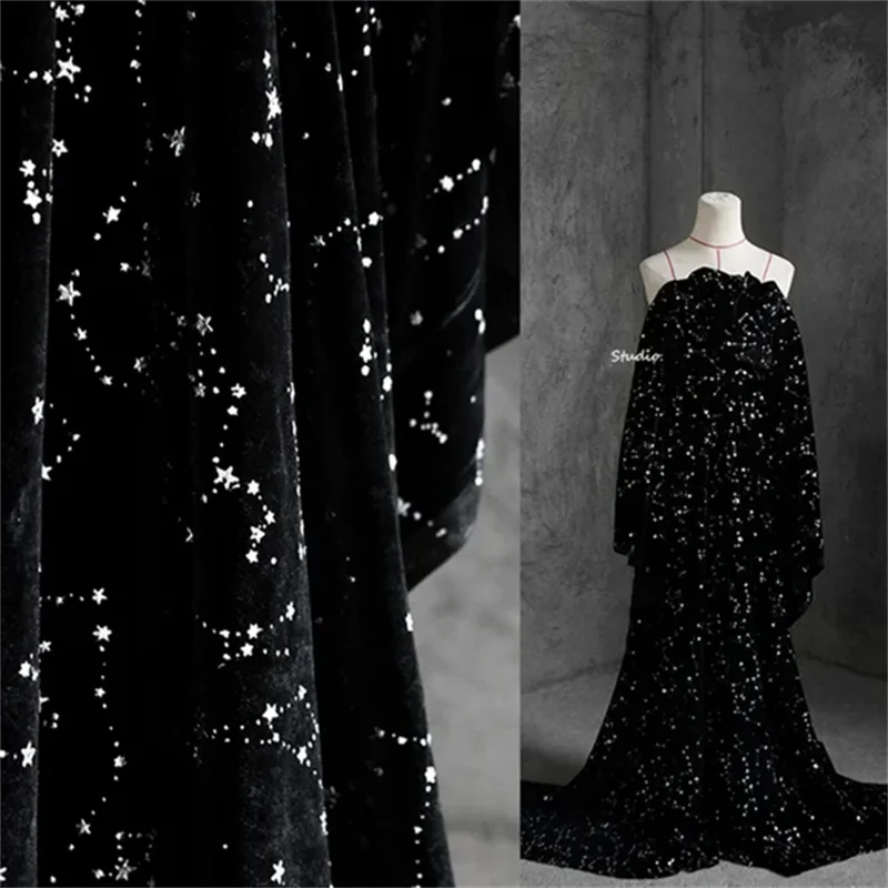 Black Velvet Fabric for Clothing