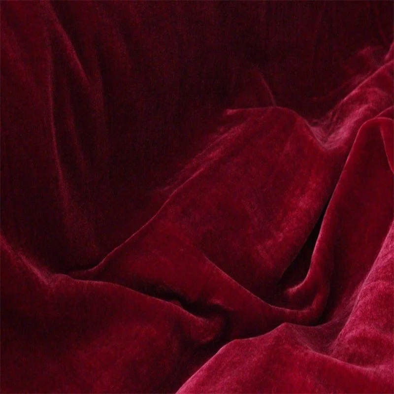 Blood Red Velvet Fabric