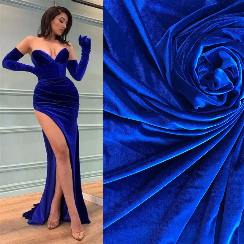 Blue Velvet Fashion Fabric