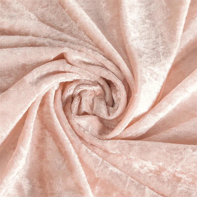 Blush Pink Velvet Fabric