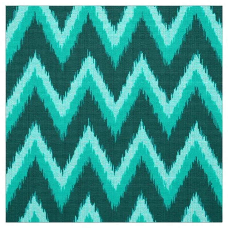 Chevron Stripes in Turquoise