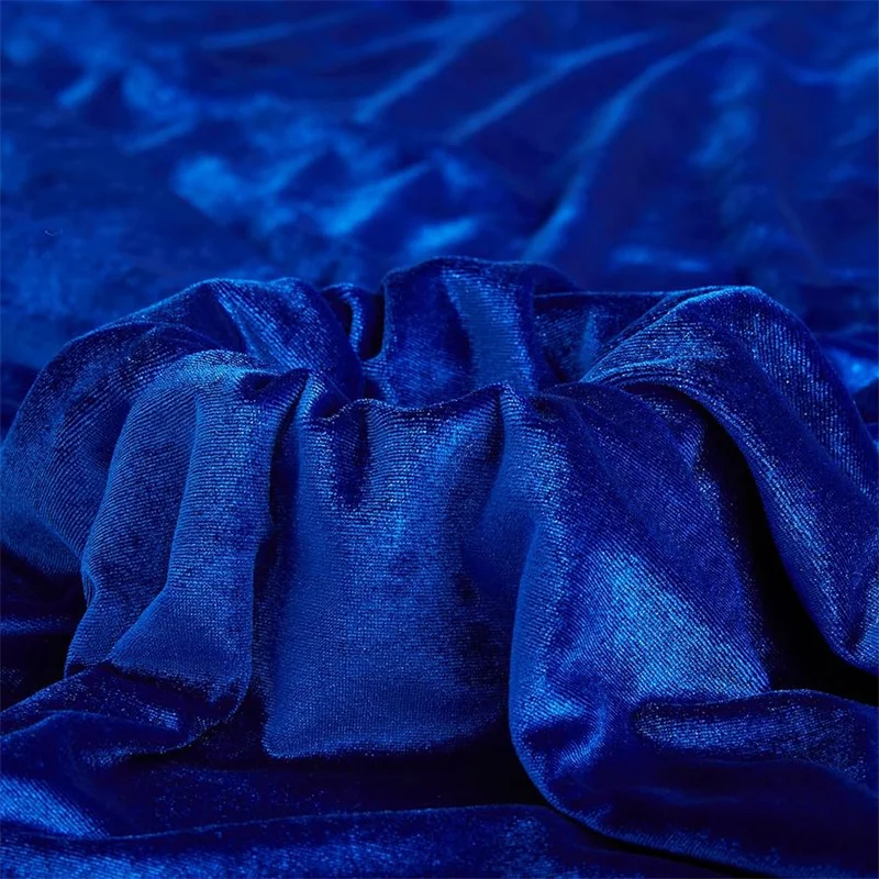 Cobalt Blue Velvet Upholstery Fabric