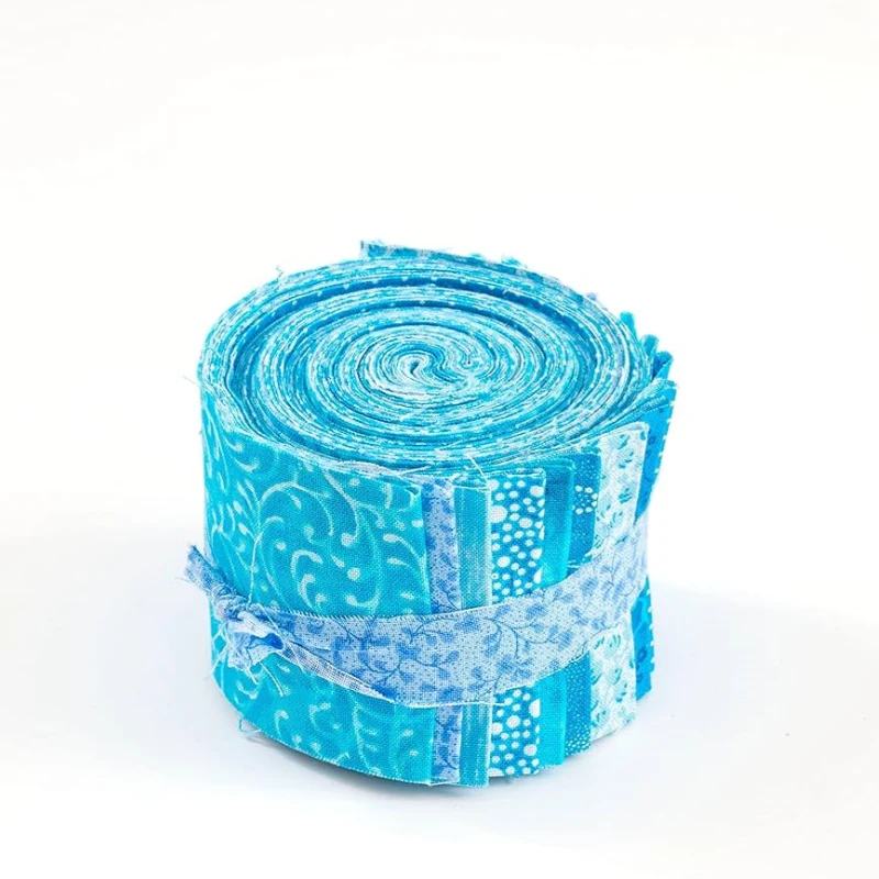 Cotton Blue Jelly Roll Fabric