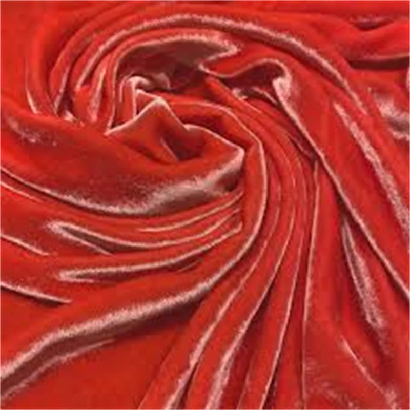 Cotton Coral Velvet Fabric