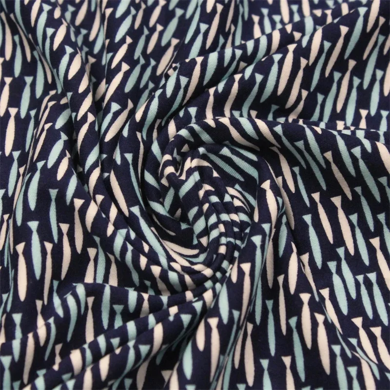 Cotton Interlock Fabric Prints