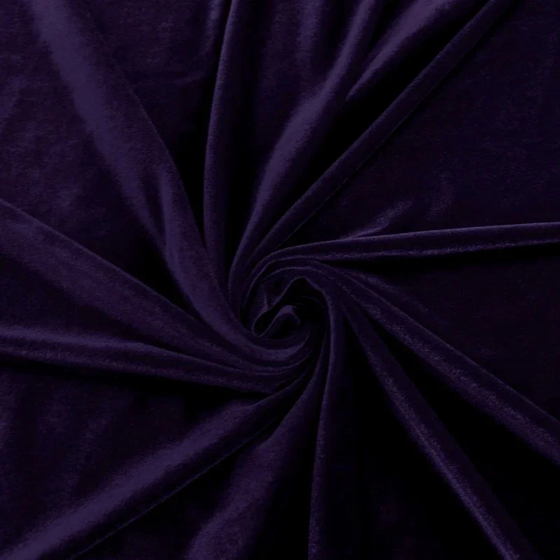 Dark Purple Velvet Fabric