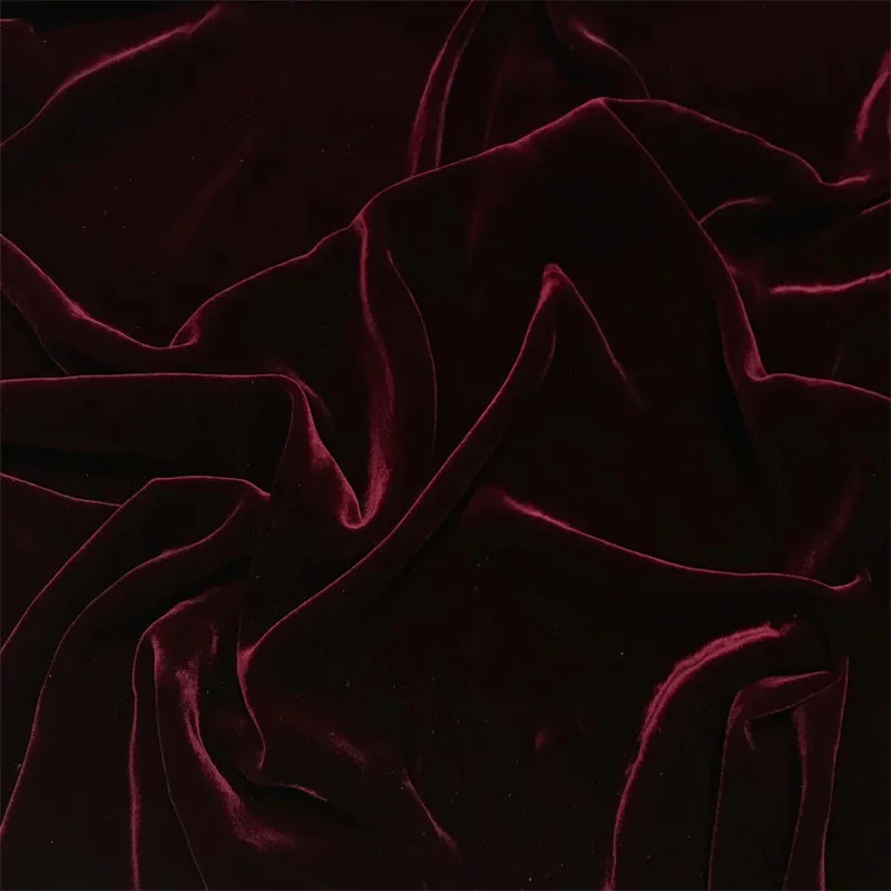 Dark Red Velvet Fabric