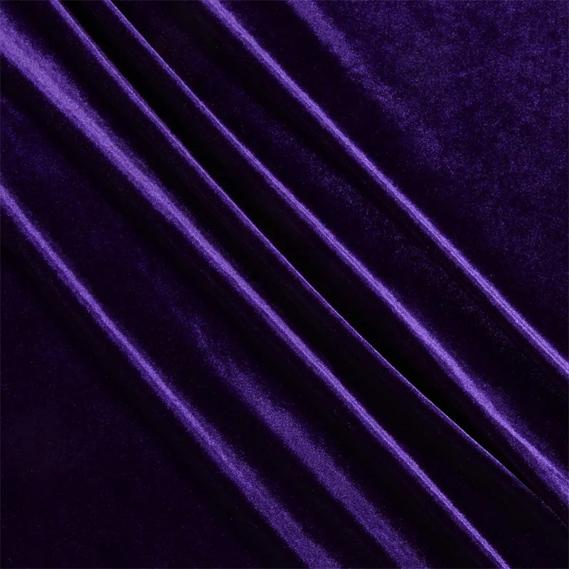 Deep Purple Velvet Fabric