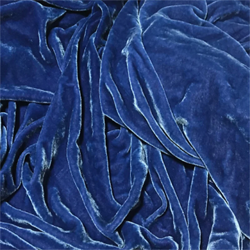 Dusty Blue Velvet Fabric