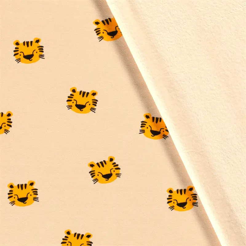Fleece fabric Tigers Wholesale fabrics